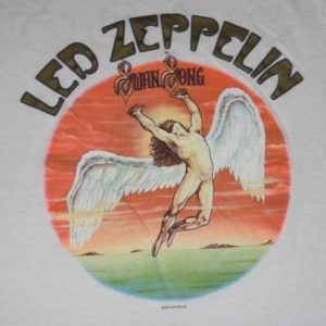 vintage LED ZEPPELIN 1984 SWAN SONG T-Shirt 80s xl