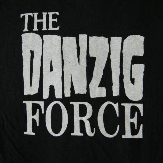 Vintage THE DANZIG FORCE FAN CLUB 1988 TSHIRT 80S Defunkd