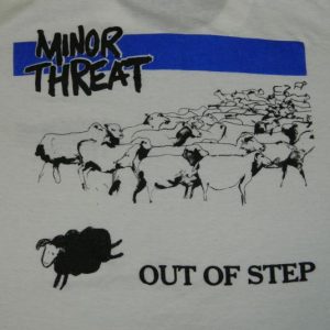 Vintage MINOR THREAT 80S OUT OF STEP T-Shirt sxe punk