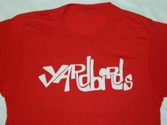 Vintage THE YARDBIRDS 70S T-Shirt 80s led zeppelin