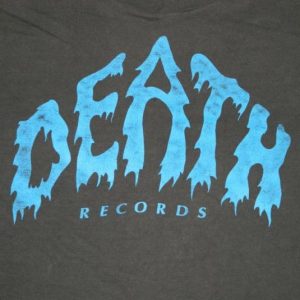 Vintage DEATH RECORDS 80S PROMO T-Shirt CRYPTIC SLAUGHTER