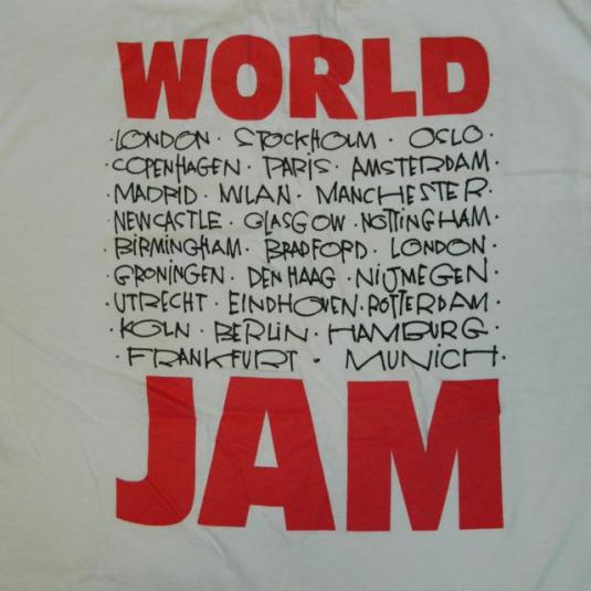 Vintage PEARL JAM 1992 WORLD JAM TOUR T-Shirt XL grunge