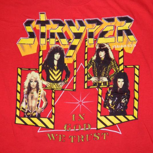 Vintage STRYPER IN GOD WE TRUST 80S TOUR T-Shirt