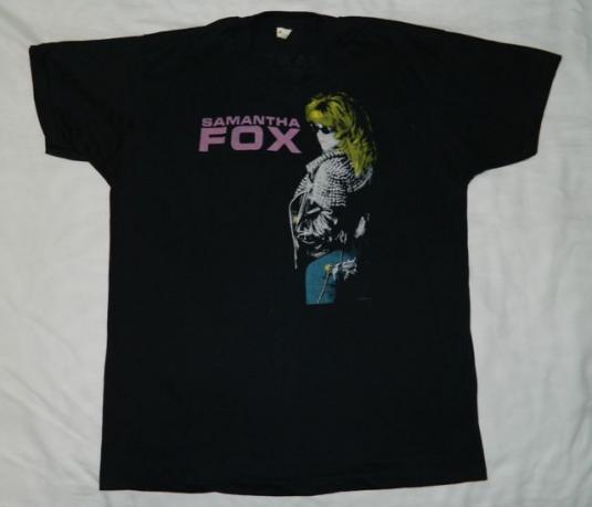Vintage SAMANTHA FOX I WANNA HAVE SOME FUN TOUR T-Shirt 80s