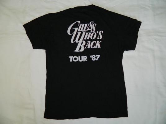 Vintage THE GUESS WHO 1987 TOUR T-Shirt BTO