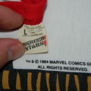 Vintage 1984 THOR MARVEL COMICS JERSEY T-Shirt 80s