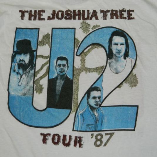 Vintage U2 1987 THE JOSHUA TREE TOUR T-Shirt concert