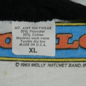 Vintage MOLLY HATCHET 1983 TOUR JERSEY T-Shirt 80s concert