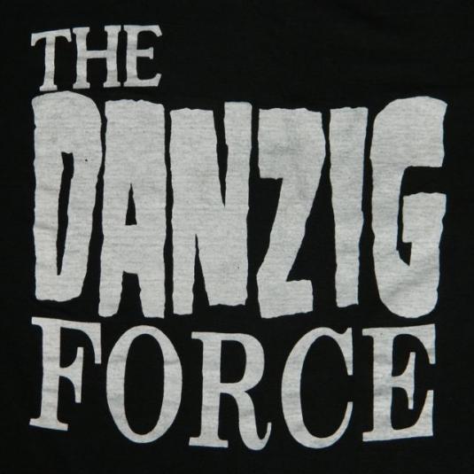 vintage THE DANZIG FORCE 1988 FAN CLUB T-Shirt misfits 80s