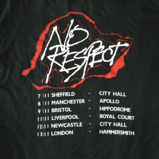 Vintage VAIN 1989 NO RESPECT UK TOUR T-Shirt