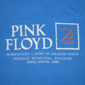 Vintage PINK FLOYD CREW 1988 CONCERT T-Shirt tour