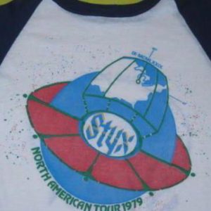 vintage STYX 1979 DECATHLON TOUR JERSEY T-Shirt 70s concert