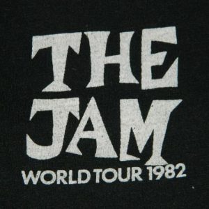 Vintage THE JAM 1982 TOUR T-SHIRT THE GIFT ORIGINAL 80S