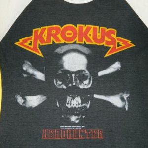 Vintage KROKUS HEADHUNTER 1983 JERSEY T-Shirt tour 80s