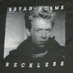 Vintage BRYAN ADAMS 1984 RECKLESS TOUR T-Shirt Muscle Tee