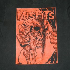 Vintage MISFITS 80s EVIL EYE PUSHEAD T-Shirt concert tour