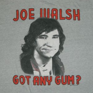 Vintage JOE WALSH 1987 GOT ANY GUM? T-Shirt 80s
