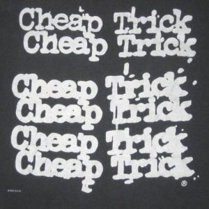 vintage CHEAP TRICK 1989 LAP OF LUXURY TOUR T-Shirt 80s