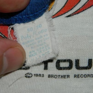 Vintage THE BEACH BOYS 1983 WORLD TOUR JERSEY t-shirt 80s