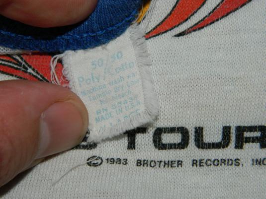 The Beach Boys Maglietta Ufficiale Tour 1983 | Unisex, Cotone Morbido, Colore Sabbia, Taglia S