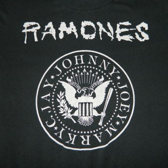 Vintage RAMONES 1989 TOUR T-SHIRT 80S CONCERT BRAIN DRAIN