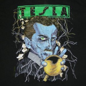 Vintage 1989 TESLA T-Shirt tour concert 80s