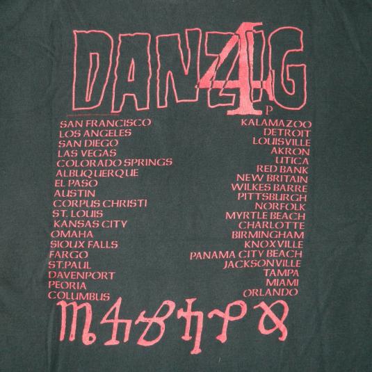Vintage DANZIG 4 TOUR T-SHIRT LITTLE WHIP