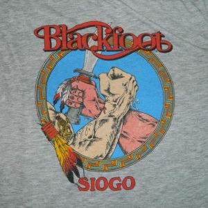 Vintage BLACKFOOT 1988 TOUR T-SHIRT SIOGO SOUTHERN ROCK 80S