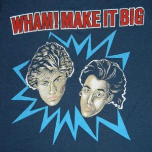 vintage WHAM! 1984 MAKE IT BIG TOUR T-Shirt George Michael