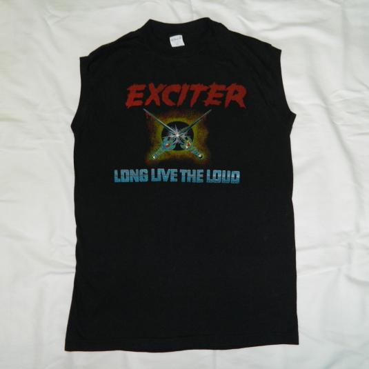 Vintage EXCITER 1985 LONG LIVE THE LOUD TOUR TShirt 80s Defunkd