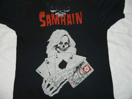 Vintage SAMHAIN 80S DEATH DEALER T-Shirt ORIGINAL concert