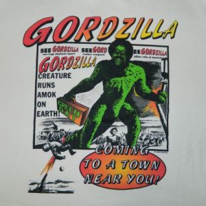Vintage GREEN DAY WORKING CREW TOUR T-SHIRT GORDZILLA 90S