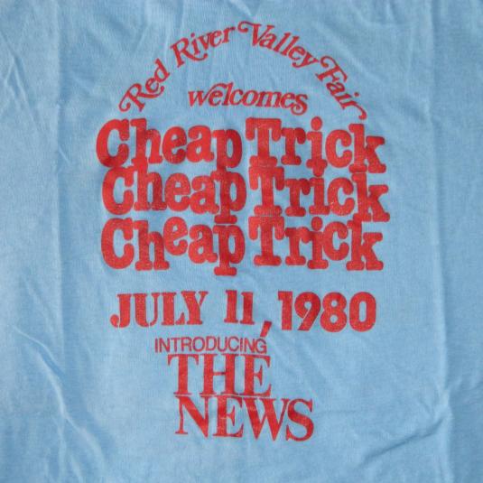 Vintage CHEAP TRICK JULY 11, 1980 SECURITY CONCERT T-Shirt