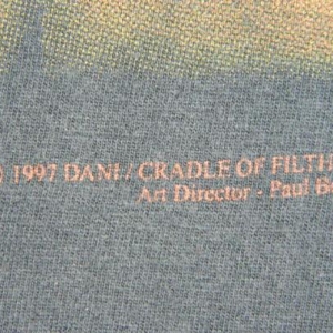 Vintage CRADLE OF FILTH DESIRE ME LIKE SATAN 1997 T-Shirt