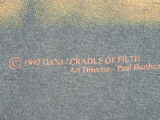 Vintage CRADLE OF FILTH DESIRE ME LIKE SATAN 1997 T-Shirt | Defunkd