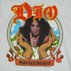 Vintage DIO NOS 1985 SACRED HEART TOUR T-Shirt concert