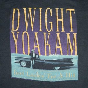 Vintage NOS DWIGHT YOAKAM 1989 TOUR T-Shirt 80s concert