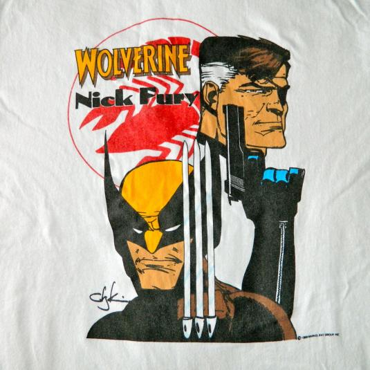 Vintage WOLVERINE NICK FURY 80S T-SHIRT X-MEN 80S COMIC BOOK | Defunkd
