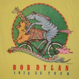 Vintage BOB DYLAN 1978 U.S. Tour T-shirt Original 70's