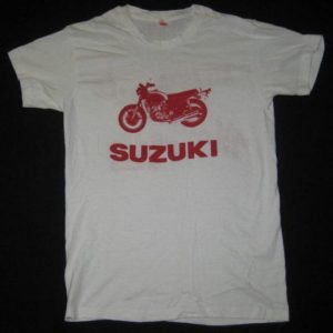vintage 70S SUZUKI MOTORCYCLE ATLANTA SHOP T-Shirt