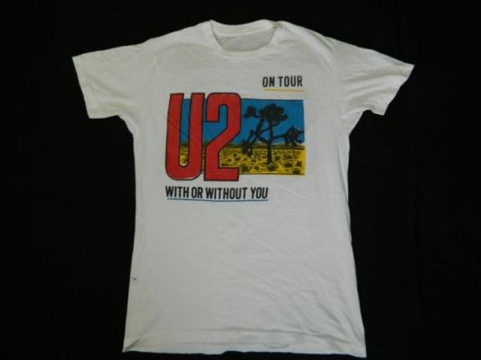Vintage U2 1987 THE JOSHUA TREE TOUR T-Shirt concert