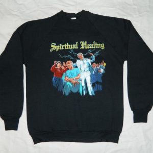 Vintage NOS DEATH SWEATSHIRT 1990 SPIRITUAL HEALING TOUR 90s