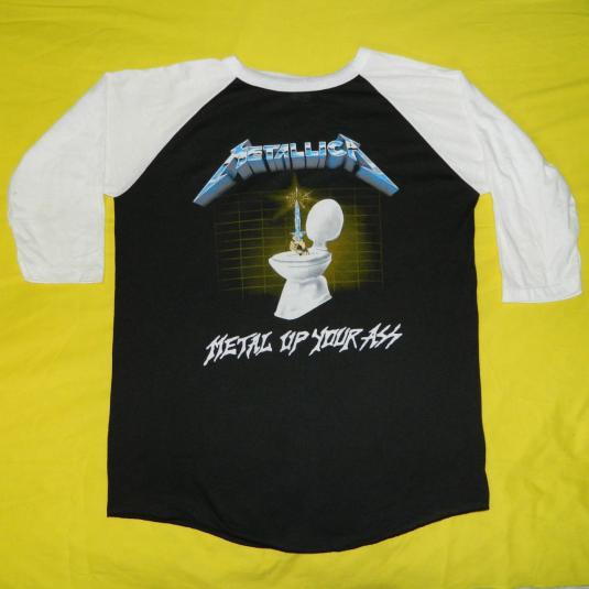 Vintage METALLICA 1985 METAL UP YOUR ASS JERSEY t-shirt XL | Defunkd