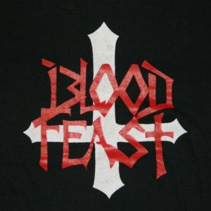 Vintage BLOOD FEAST 80S TOUR T-Shirt concert XL