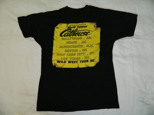 Vintage CATHOUSE HOLLYWOOD TOUR T-Shirt FASTER PUSSYCAT