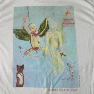 Vintage NOS KURT COBAIN 1995 T-SHIRT NIRVANA 90s