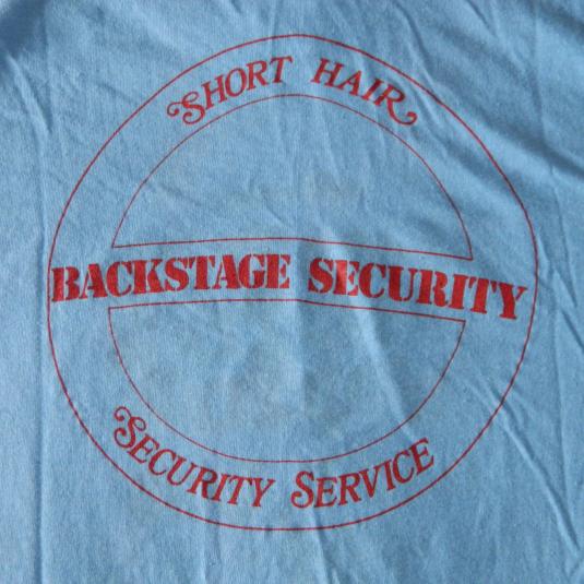 Vintage CHEAP TRICK JULY 11, 1980 SECURITY CONCERT T-Shirt