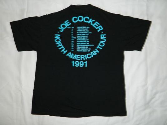 vintage JOE COCKER LIVE 1991 TOUR T-Shirt concert 90s