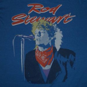 Vintage ROD STEWART 1984 Tour T-shirt NOS 80s xl