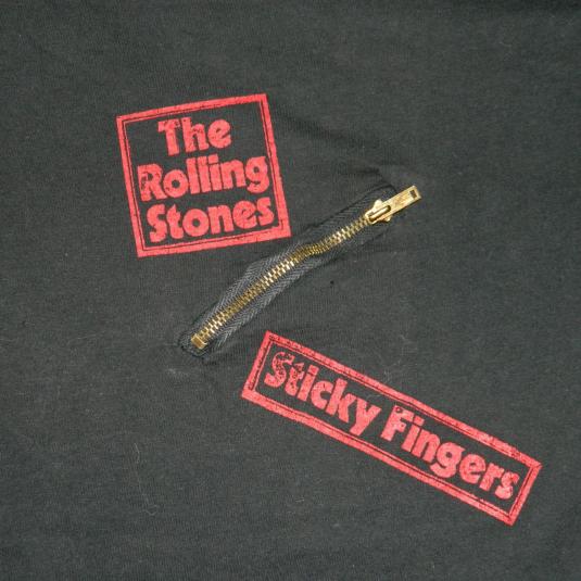 Vintage 1971 ROLLING STONES STICKY FINGERS PROMO T-SHIRT 70S